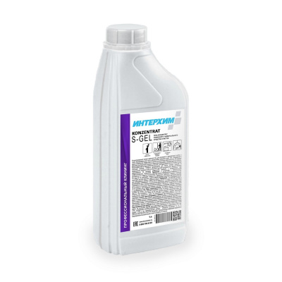 Konzentrat S - Gel, концентрированный пенный щелочной гель эконом-класса для регулярной уборки, Интерхим